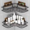 A Set of 2 Corner Shower Caddy Organizer for Bathroom