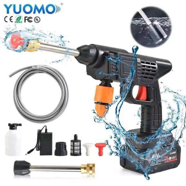 Pressure Car Washer Cordless with 2 Batteries 48V
