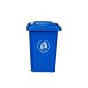Outdoor 100L Plastic Waste Bin with 2 Wheels – Blue