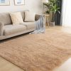 Large fluffy Center Carpet 200x250cm – Brown