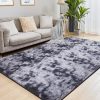 Large fluffy Center Carpet 200x250cm – Dark Grey