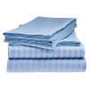 4pc Egyptian Striped Bedsheets 5by6 & 6by6 2 Pillowcases 2 Bedsheets – Light Blue