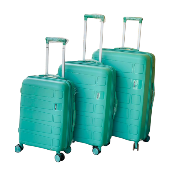Rubber Travel Suitcase Full Set 3pcs