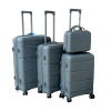 Rubber Travel Suitcase 4pcs Set