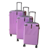 Rubber Travel Suitcase Full Set 3pcs