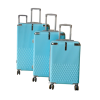Rubber Travel Suitcase Full Set 3pcs