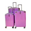 Rubber Travel Suitcase Full Set 3pcs